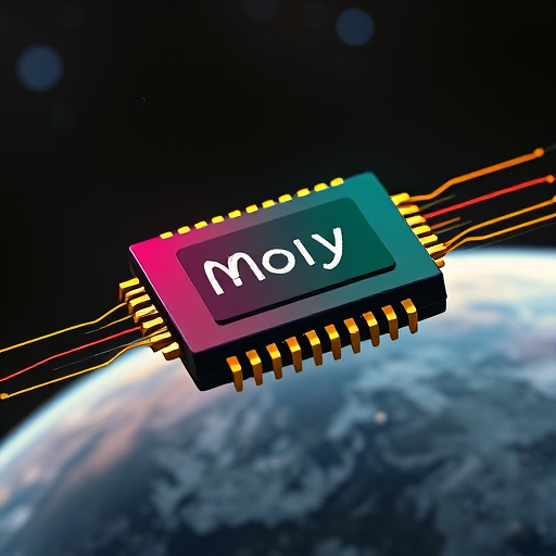 Moly flying over planet